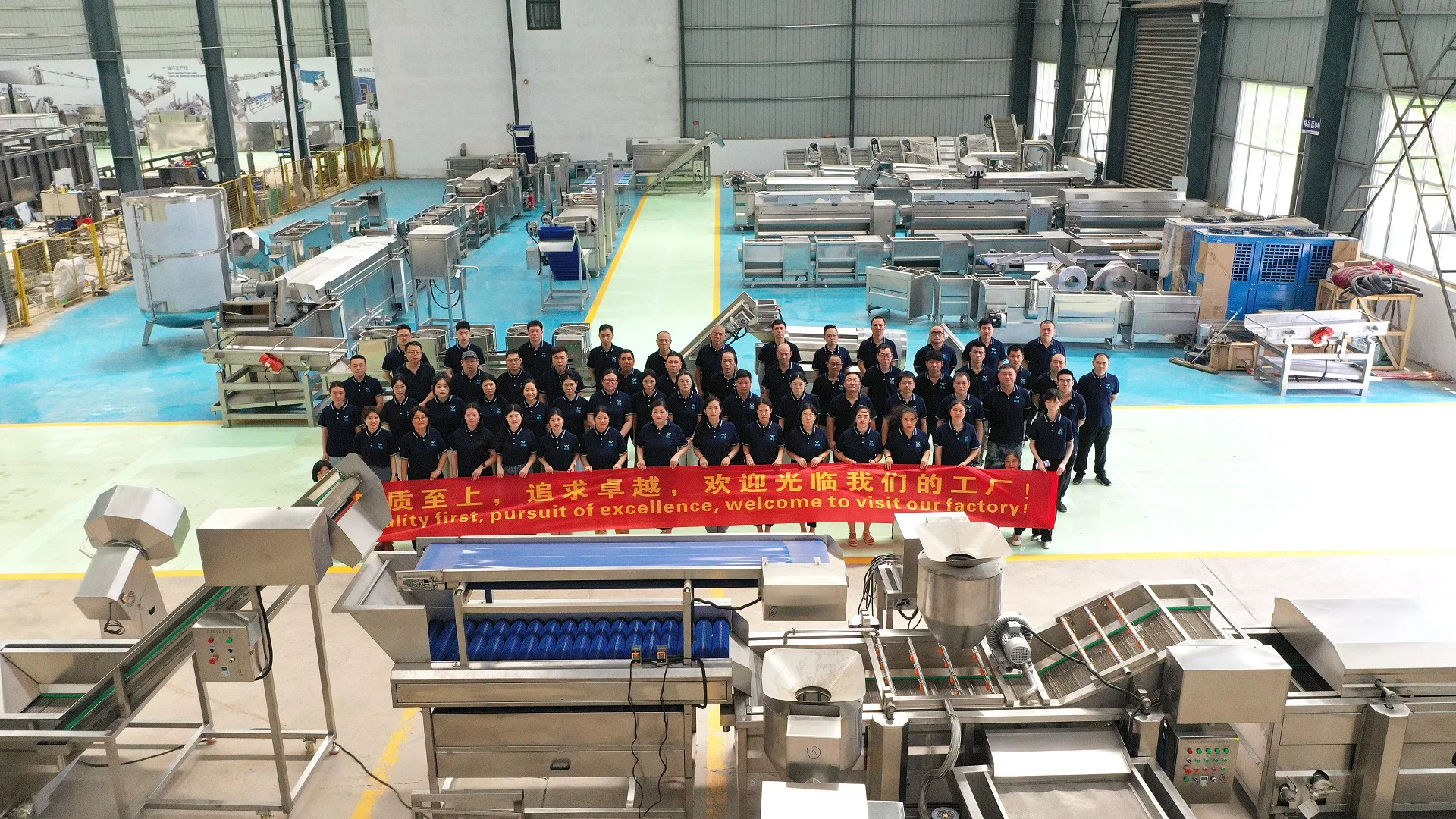 SHEPODY manufacturing and project support team in the equipment workshop