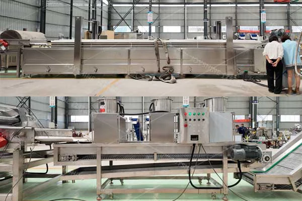 Stainless steel corn snack frying line equipment