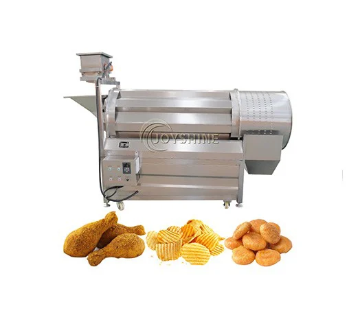 Side view of an automatic seasoning drum