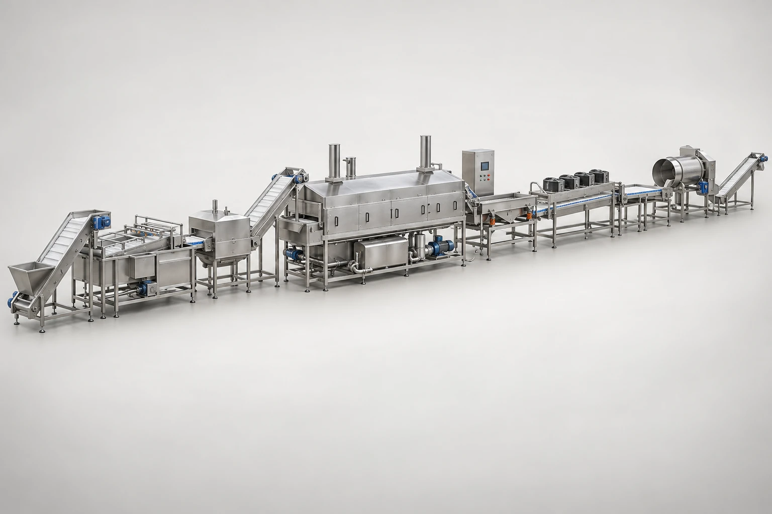 Industrial Vegetable Frying Line